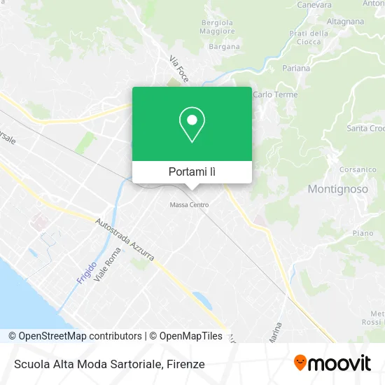 Mappa Scuola Alta Moda Sartoriale