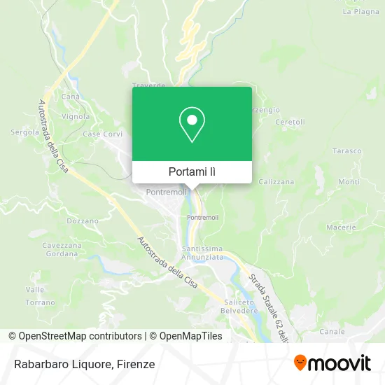 Mappa Rabarbaro Liquore