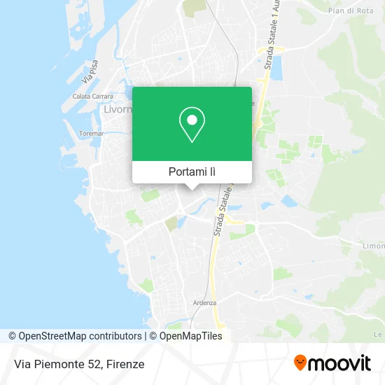 Mappa Via Piemonte  52