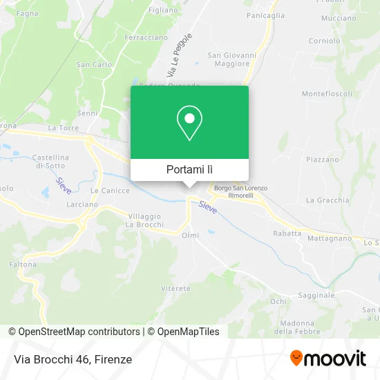 Mappa Via Brocchi  46
