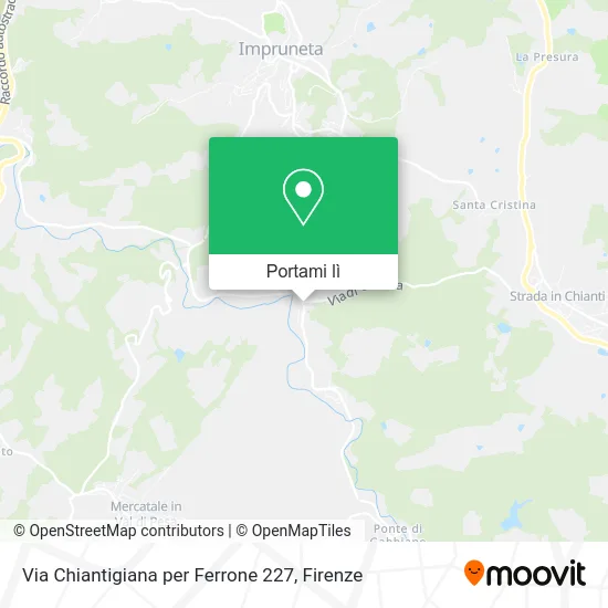 Mappa Via Chiantigiana per Ferrone  227