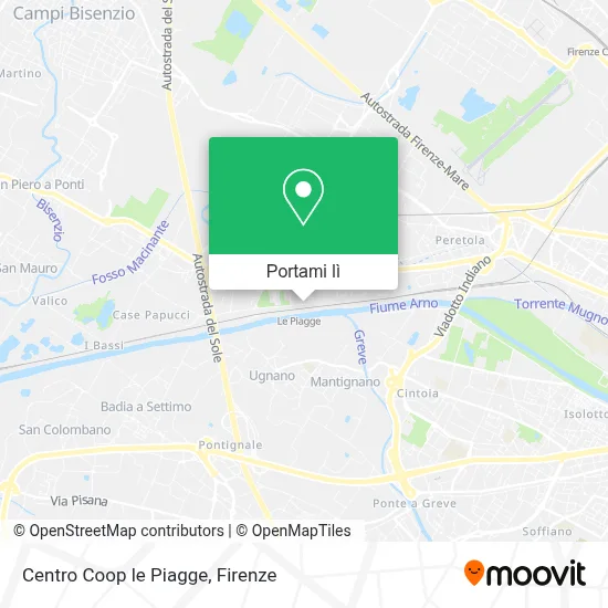 Mappa Centro Coop le Piagge