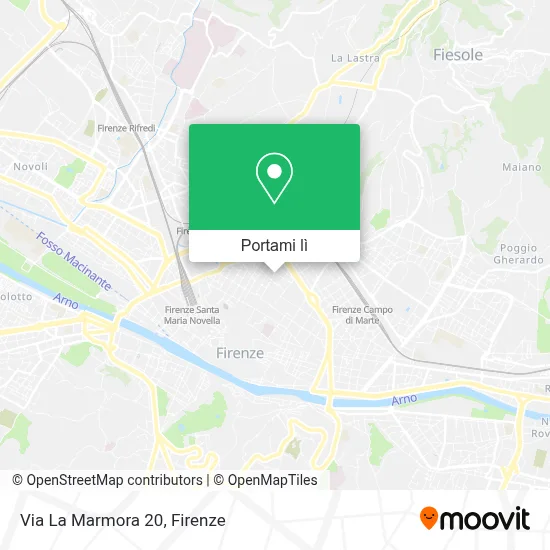 Mappa Via La Marmora 20
