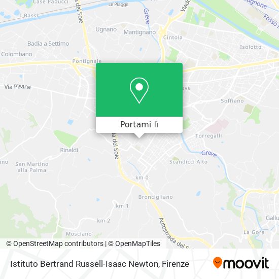 Mappa Istituto Bertrand Russell-Isaac Newton