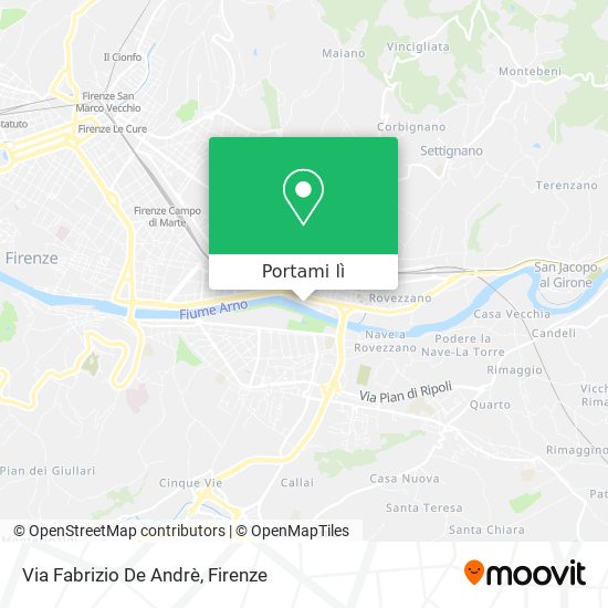 Mappa Via Fabrizio De Andrè