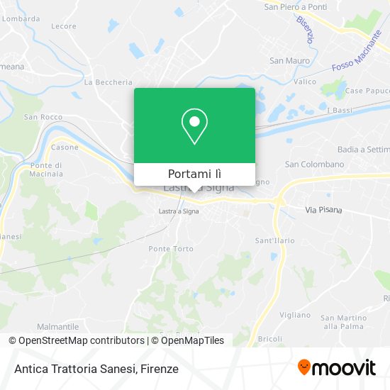 Mappa Antica Trattoria Sanesi