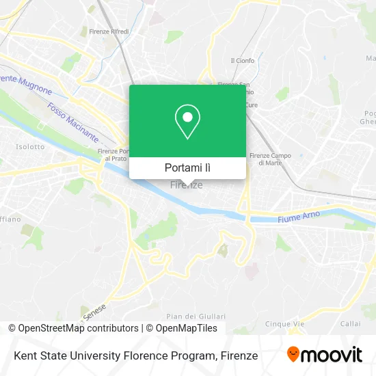 Mappa Kent State University Florence Program