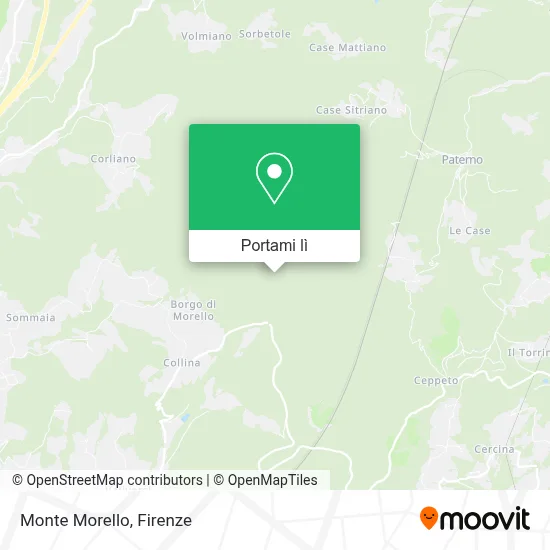 Mappa Monte Morello