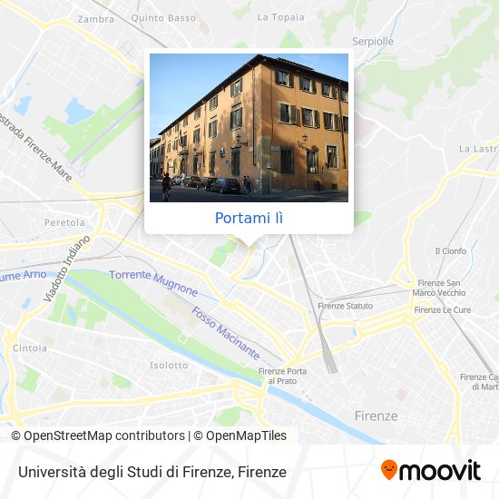 Mappa Università degli Studi di Firenze