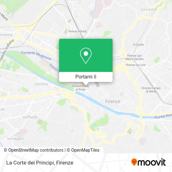 Mappa La Corte dei Principi