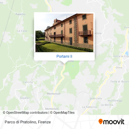 Mappa Parco di Pratolino