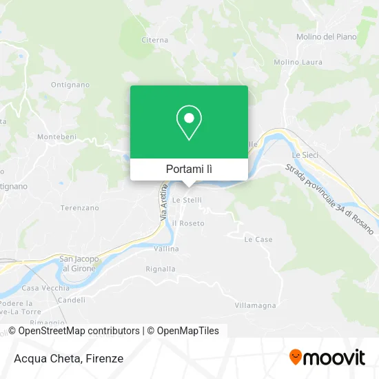 Mappa Acqua Cheta