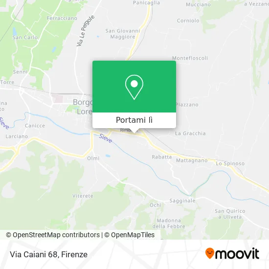 Mappa Via Caiani 68