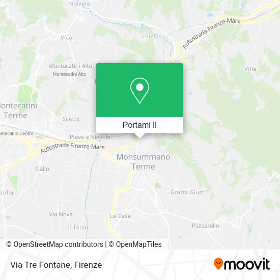 Mappa Via Tre Fontane