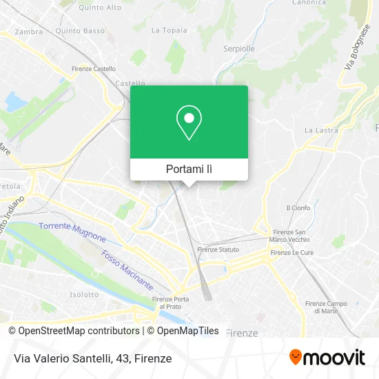 Mappa Via Valerio Santelli, 43