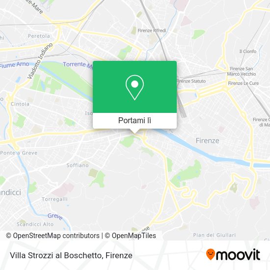 Mappa Villa Strozzi al Boschetto