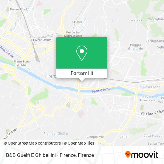 Mappa B&B Guelfi E Ghibellini - Firenze