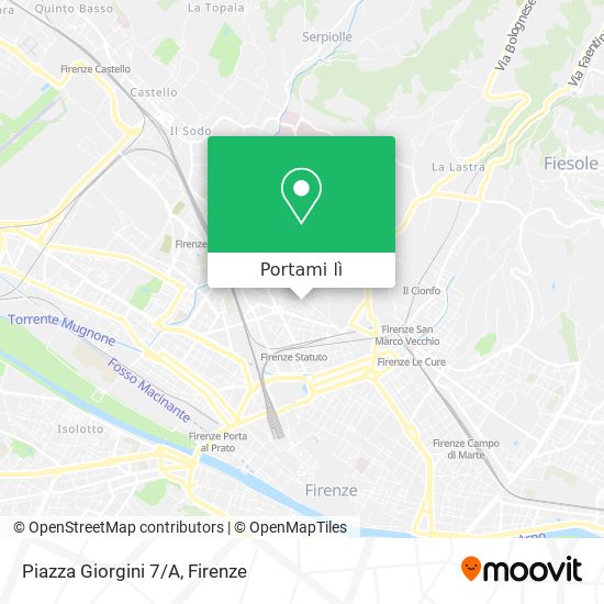 Mappa Piazza Giorgini 7/A