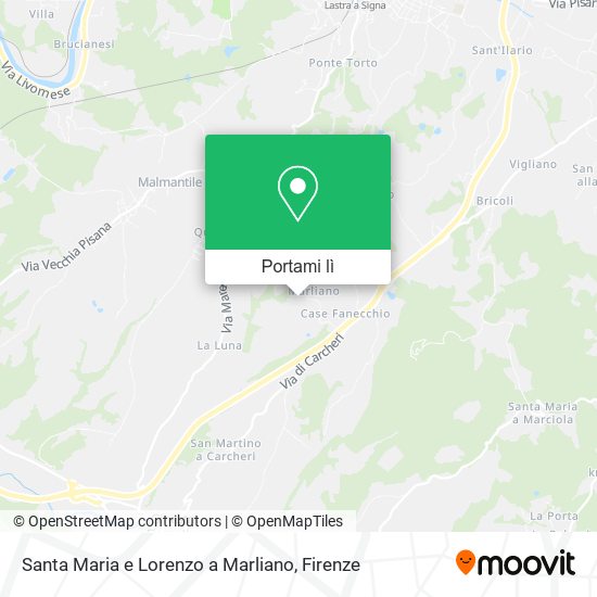 Mappa Santa Maria e Lorenzo a Marliano