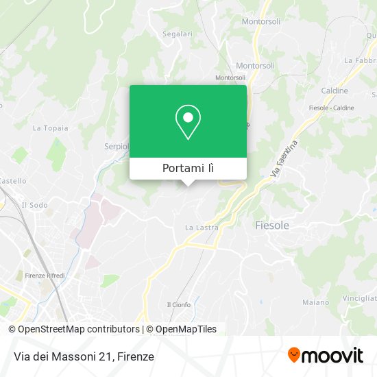 Mappa Via dei Massoni 21