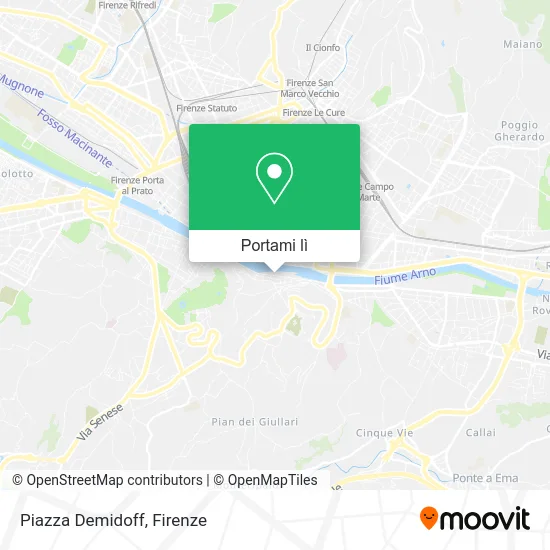Mappa Piazza Demidoff
