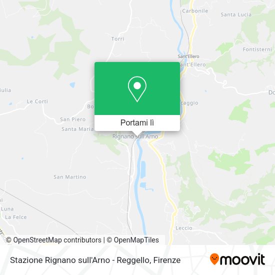 Mappa Stazione Rignano sull'Arno - Reggello