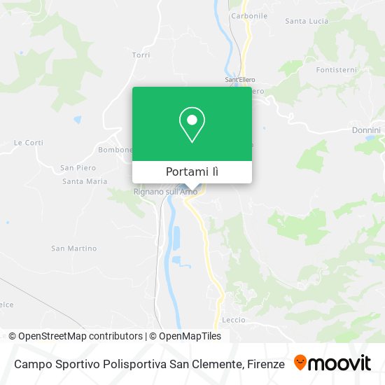 Mappa Campo Sportivo Polisportiva San Clemente