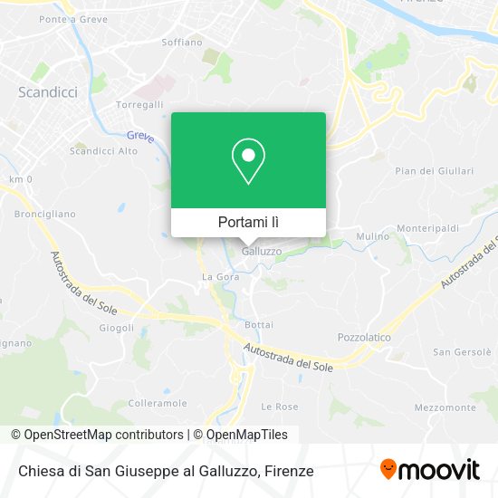 Mappa Chiesa di San Giuseppe al Galluzzo