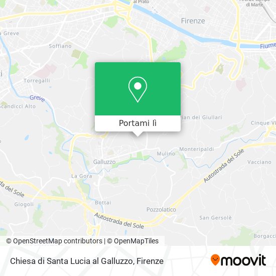 Mappa Chiesa di Santa Lucia al Galluzzo