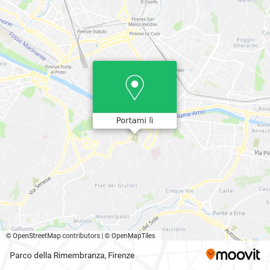 Mappa Parco della Rimembranza