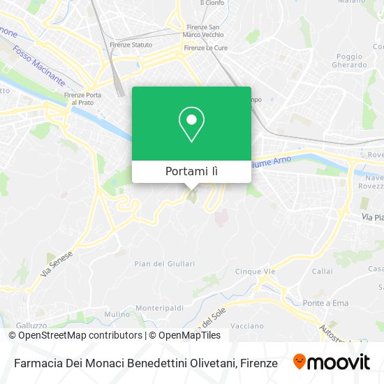 Mappa Farmacia Dei Monaci Benedettini Olivetani
