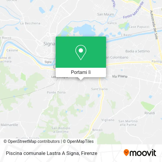 Mappa Piscina comunale Lastra A Signa