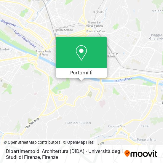 Mappa Dipartimento di Architettura (DIDA) - Università degli Studi di Firenze