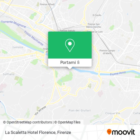 Mappa La Scaletta Hotel Florence
