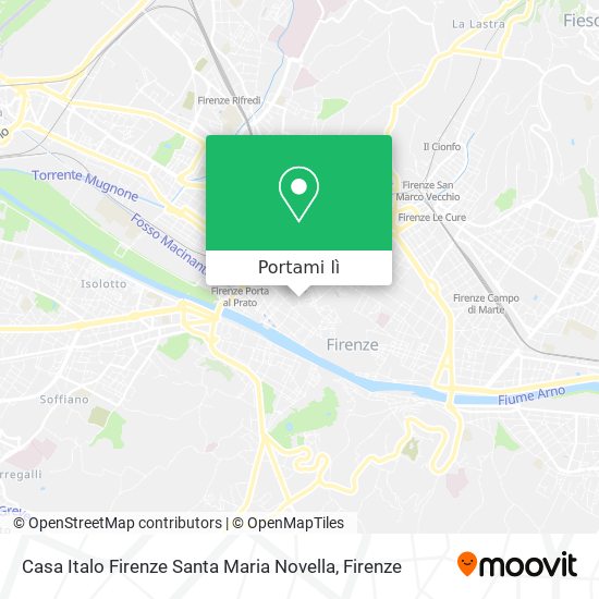 Mappa Casa Italo Firenze Santa Maria Novella