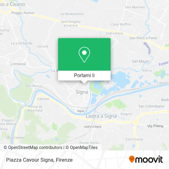 Mappa Piazza Cavour Signa