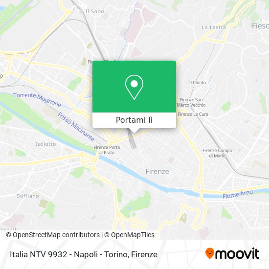 Mappa Italia NTV 9932 - Napoli - Torino