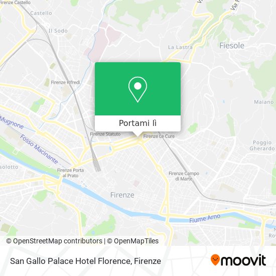 Mappa San Gallo Palace Hotel Florence