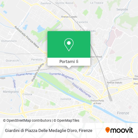 Mappa Giardini di Piazza Delle Medaglie D'oro