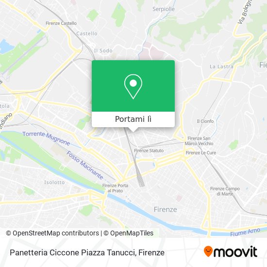 Mappa Panetteria  Ciccone Piazza Tanucci