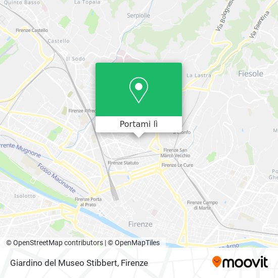 Mappa Giardino del Museo Stibbert