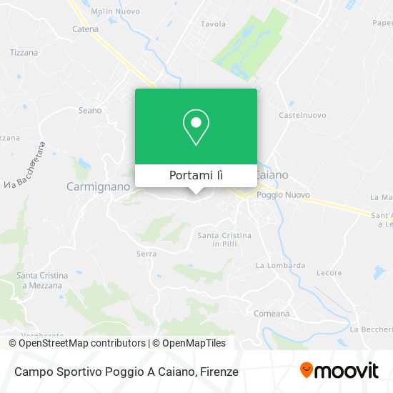 Mappa Campo Sportivo Poggio A Caiano