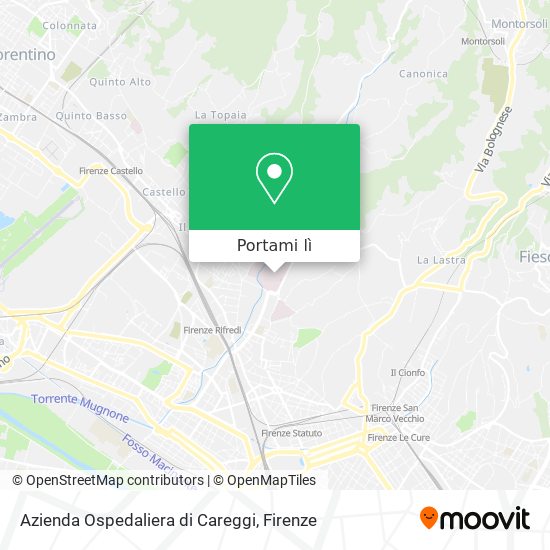 Mappa Azienda Ospedaliera di Careggi