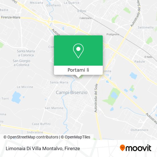 Mappa Limonaia Di Villa Montalvo