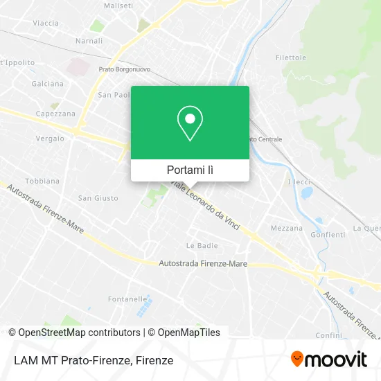Mappa LAM MT Prato-Firenze