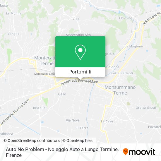 Mappa Auto No Problem - Noleggio Auto a Lungo Termine
