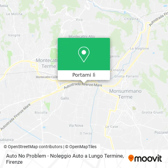Mappa Auto No Problem - Noleggio Auto a Lungo Termine