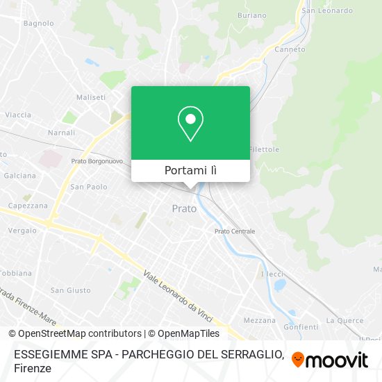 Mappa ESSEGIEMME SPA - PARCHEGGIO DEL SERRAGLIO