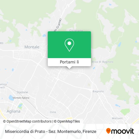 Mappa Misericordia di Prato - Sez. Montemurlo