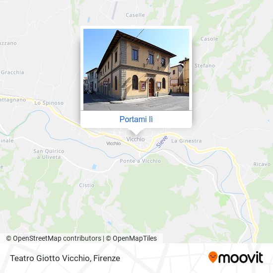 Mappa Teatro Giotto Vicchio